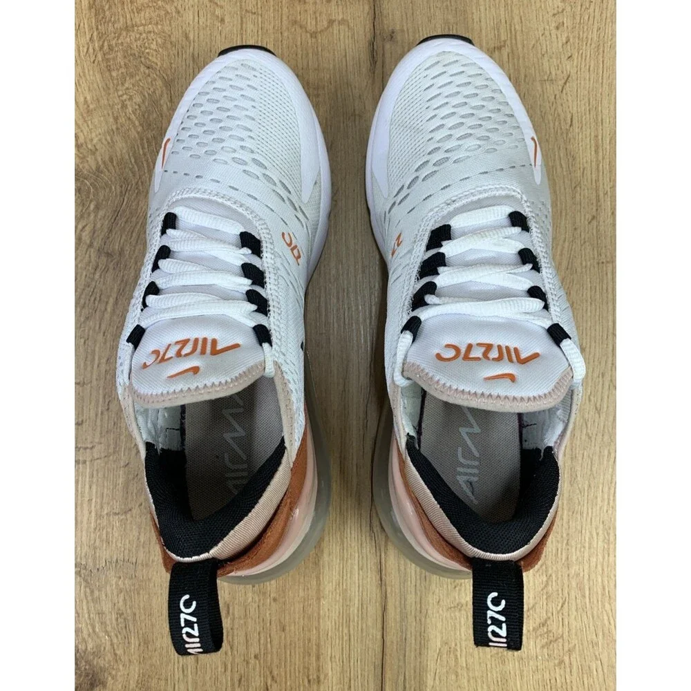 Nike Air Max 270 Burnt Sunrise Pink White Running Athletic Sneakers Women's 8.5